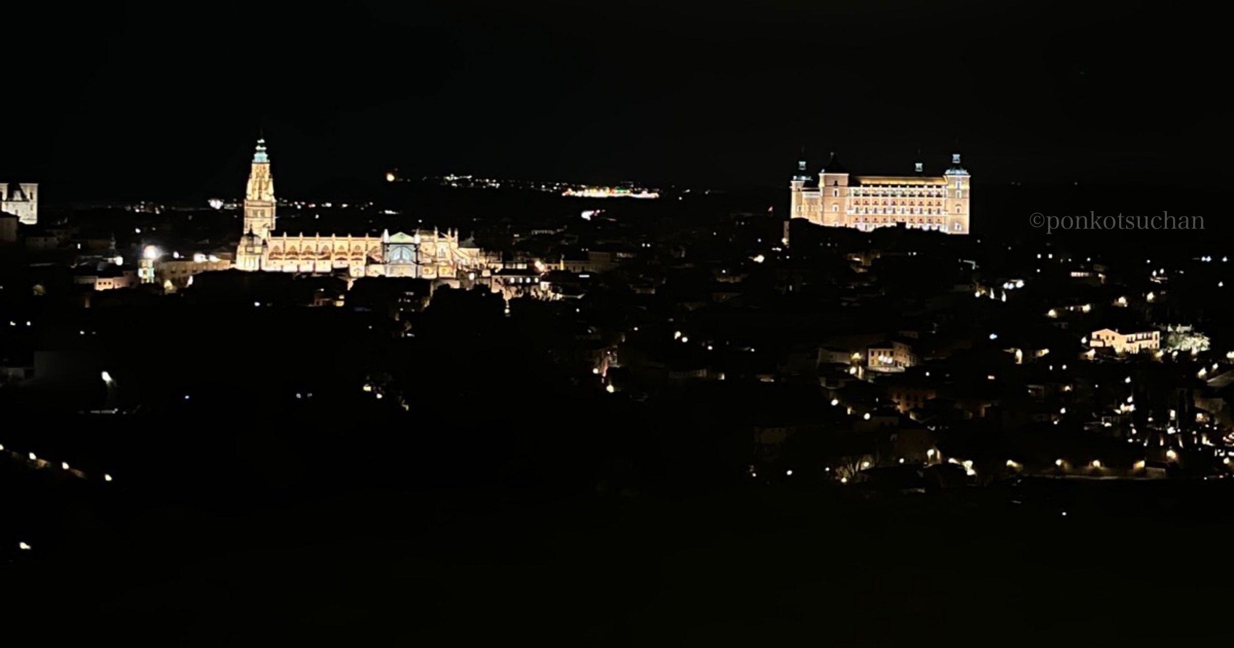 パラドールトレドからの夜景